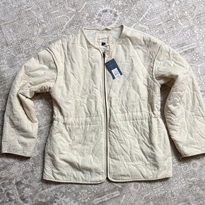 NWT Universal Threads Cream Quilted Women's Jacket Size XL